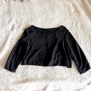 American Apparel Black Crop Top/ Size:XS/